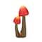 24.5&#x22; Red, Orange &#x26; Brown Wild Mushroom Outdoor Patio Garden Statue